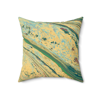 The Artful Journey - The Alien Spun Polyester Square Pillow