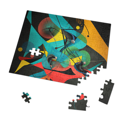 "Illusionary Perspective: A Colorful Dance of Light" - The Alien Jigsaw Puzzle