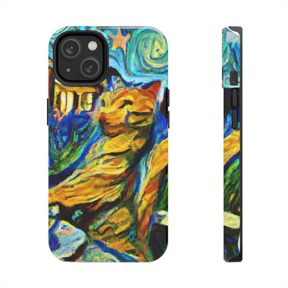 "Un gato entre las hojas de té celestiales" - The Alien Tough Phone Cases