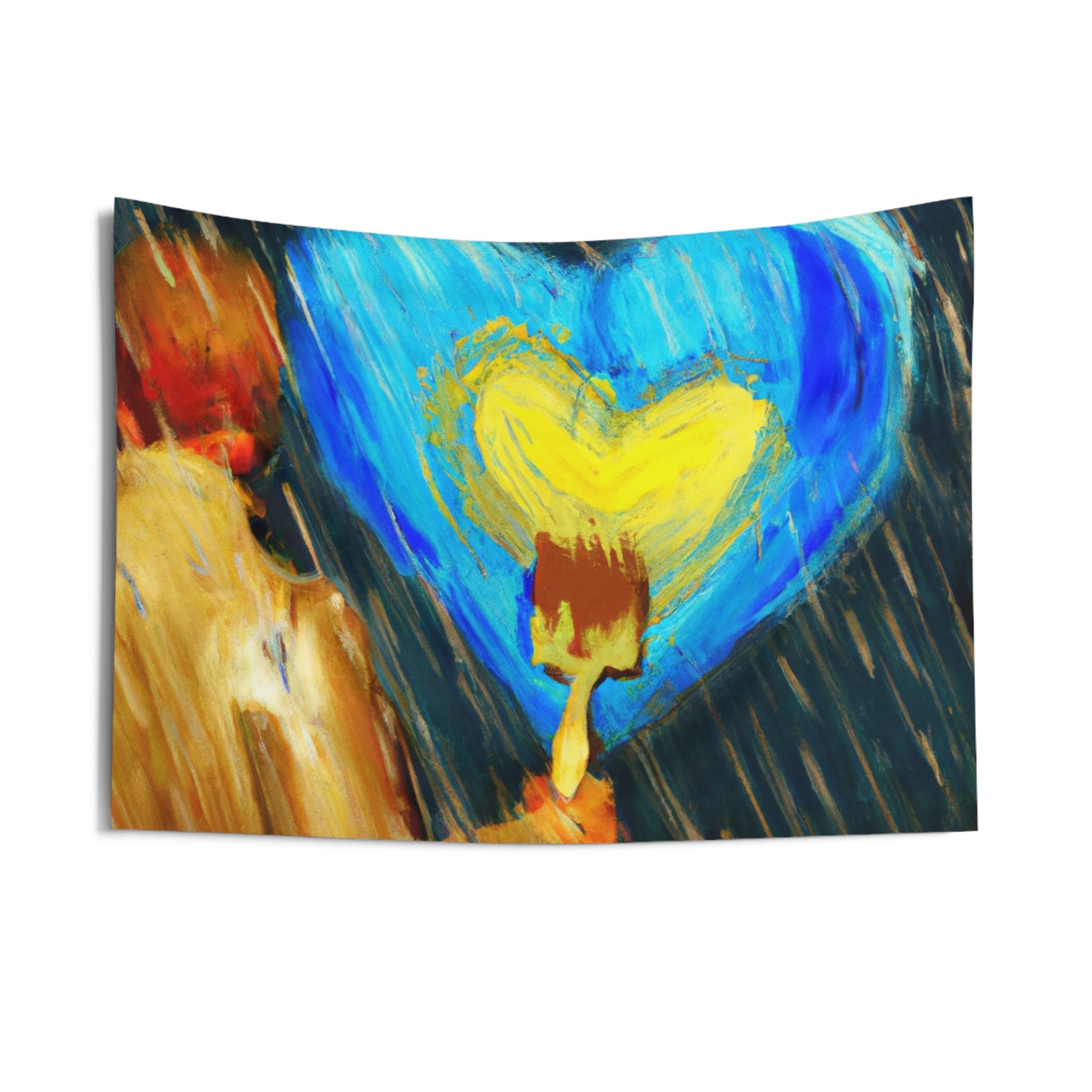 "Life-size Love in a Stormy Sky" - The Alien Wall Tapestries