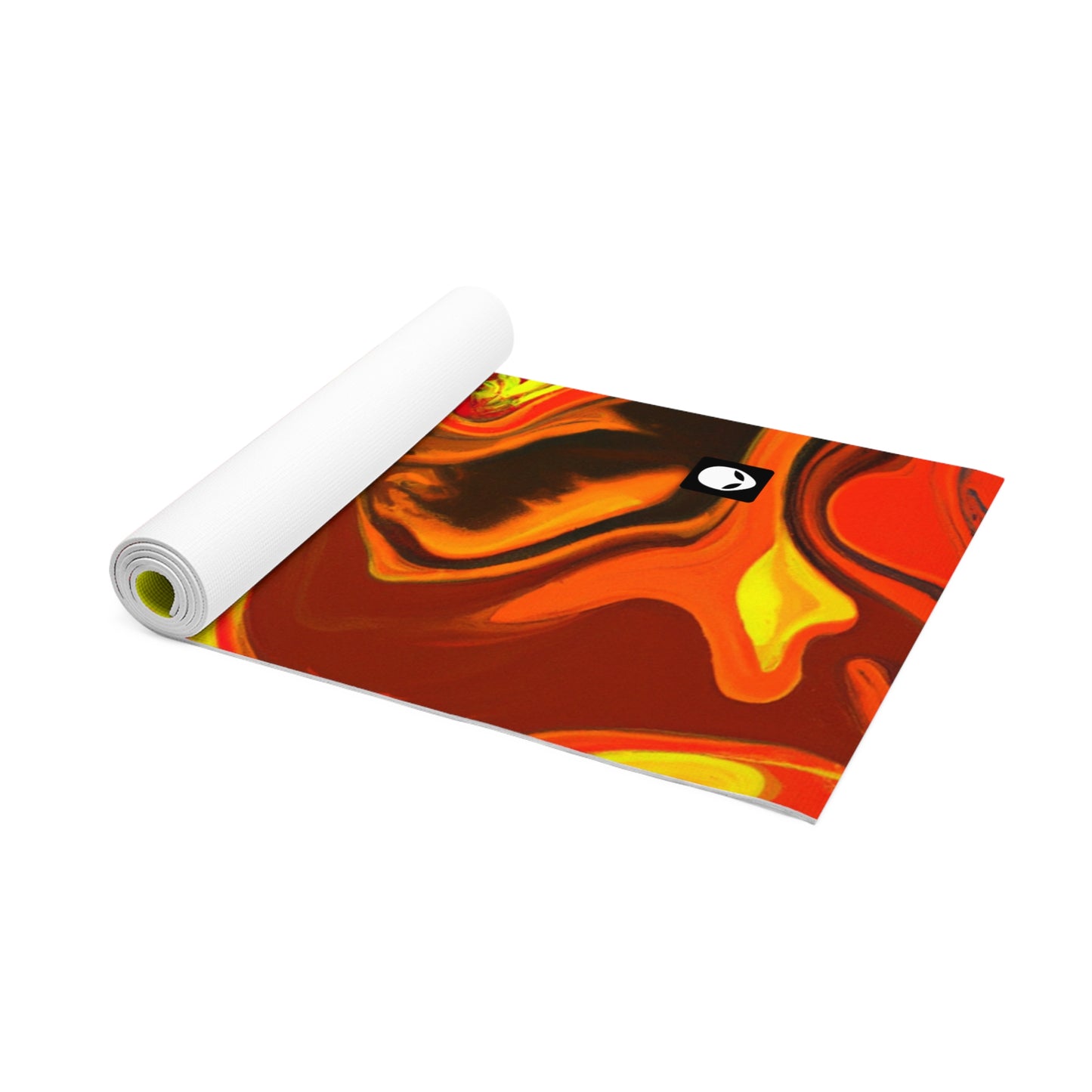 "Abstract Energy in Motion" - The Alien Yoga Mat