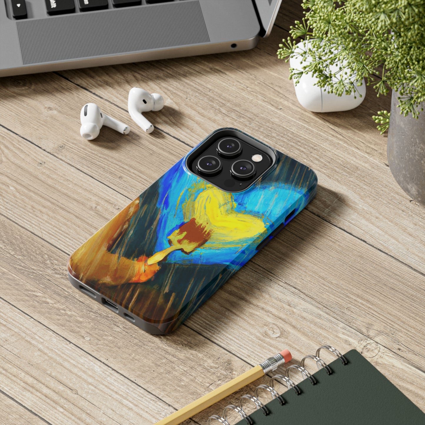 "Life-size Love in a Stormy Sky" - The Alien Tough Phone Cases