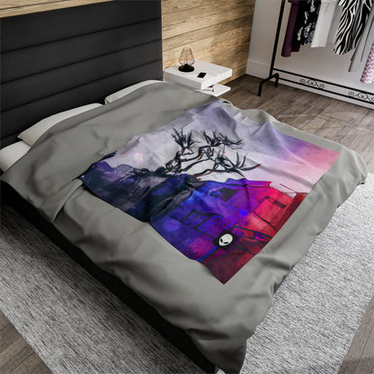 "Exploring Photographs in Color" - The Alien Velveteen Plush Blanket