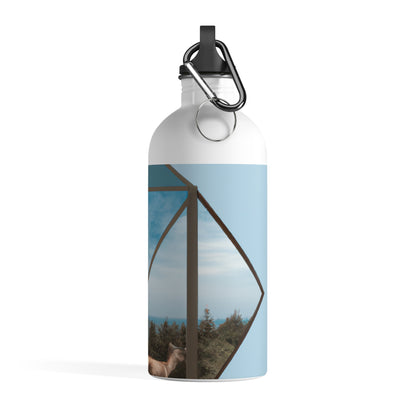 "Dreamscapes: An Everyday Art Collage" - The Alien Stainless Steel Water Bottle