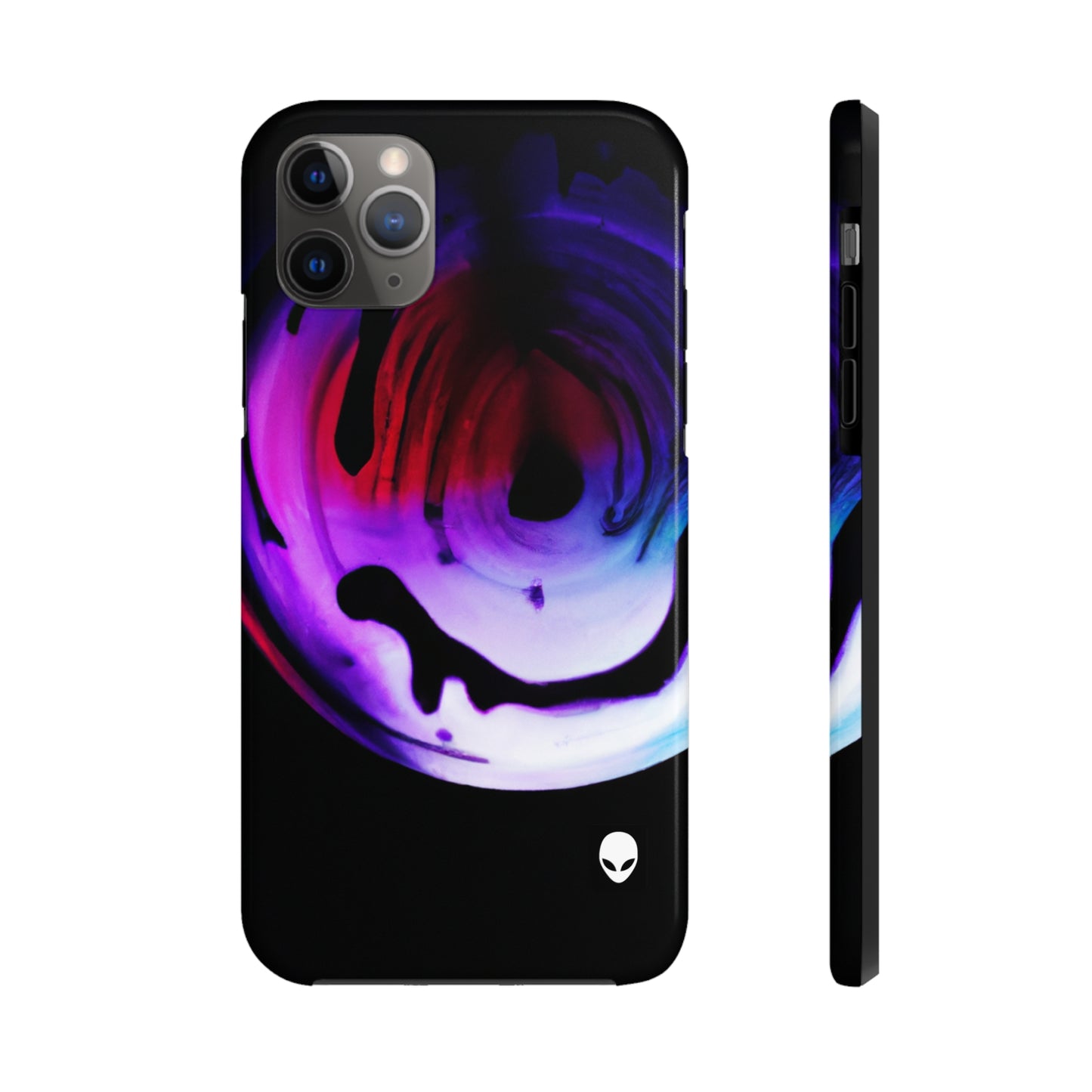 "Exploring Contrasts: A Colorful Dance of Luminance and Chromatic Aberration" - The Alien Tough Phone Cases