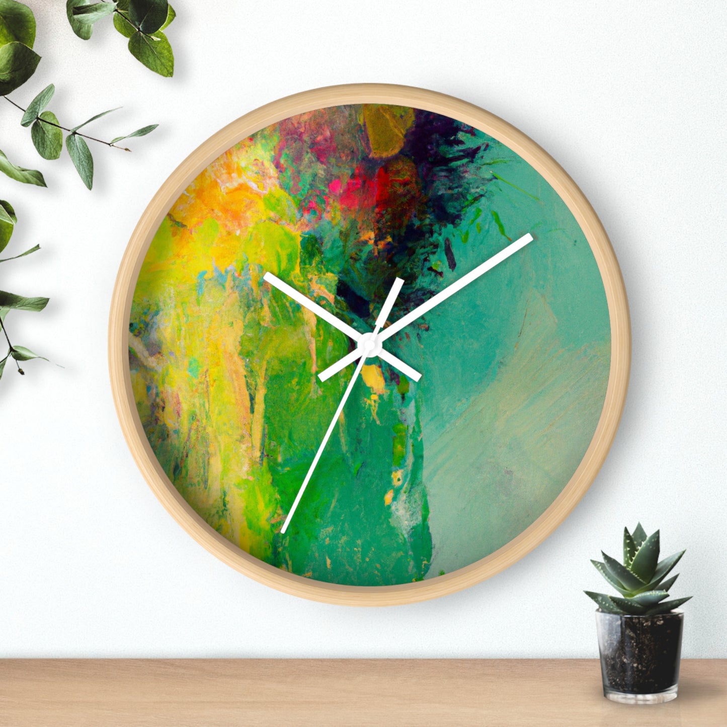 "Un día de verano perezoso: una oda abstracta" - El reloj de pared alienígena