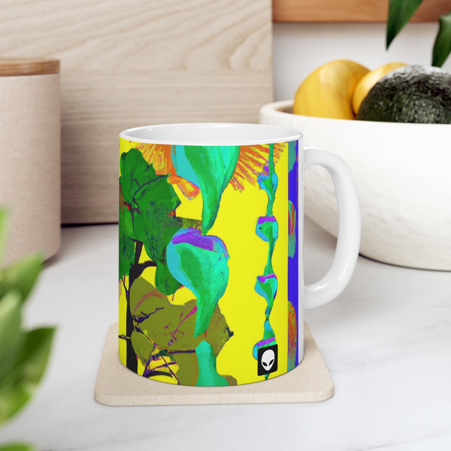 "Colisión de la belleza de la naturaleza" - Taza de cerámica The Alien 11 oz