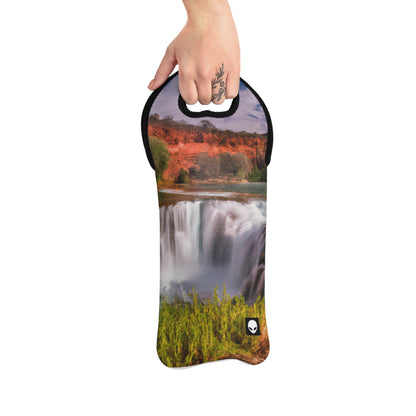 "Capturing Nature's Beauty: Crafting an Iconic Landscape in Vibrant Art" - The Alien Wine Tote Bag