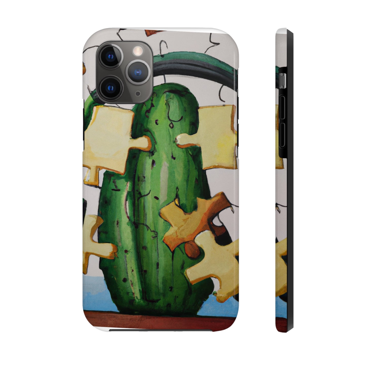 "Cactified Puzzle Time" - The Alien Tough Phone Cases