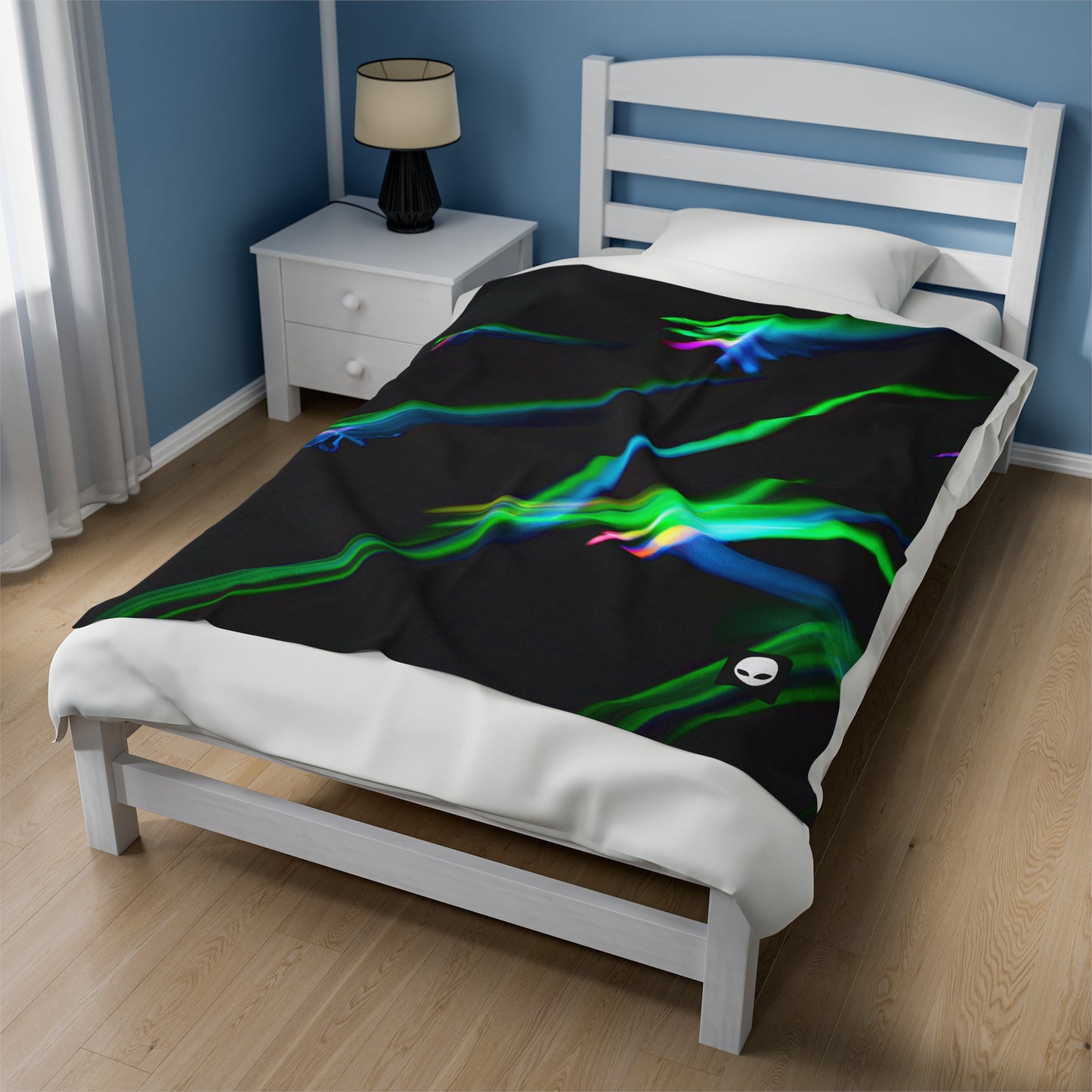 "Illuminated Splendor" - The Alien Velveteen Plush Blanket