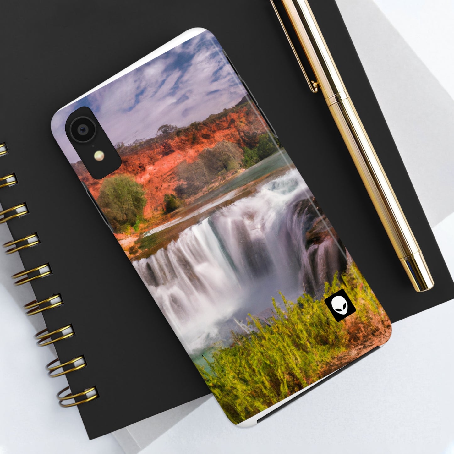 "Capturando la belleza de la naturaleza: creando un paisaje icónico en un arte vibrante" - The Alien Tough Phone Cases