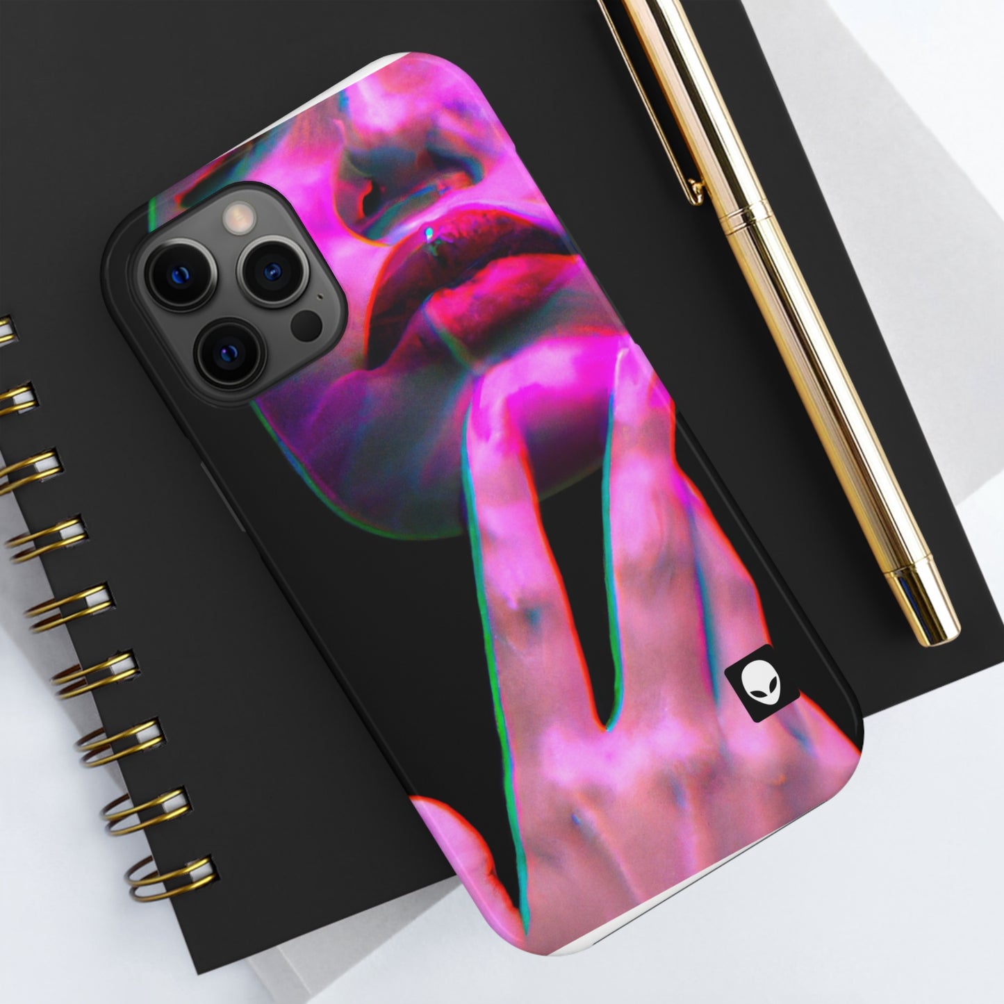 „Identität in der Abstraktion: Erforschung digitaler Selbstporträts“ – The Alien Tough Phone Cases