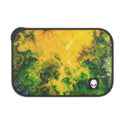 "Exploring Colorful Textures" - The Alien Eco-friendly PLA Bento Box with Band and Utensils