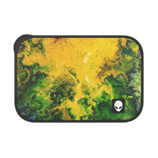 "Exploring Colorful Textures" - The Alien Eco-friendly PLA Bento Box with Band and Utensils