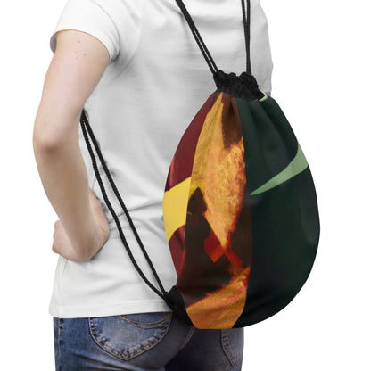 "A Reflection of My Journey: A Collage of Growth and Transformation"- The Alien Drawstring Bag