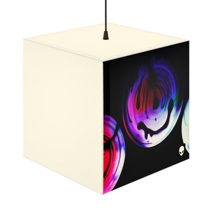 "Exploring Contrasts: A Colorful Dance of Luminance and Chromatic Aberration" - The Alien Light Cube Lamp