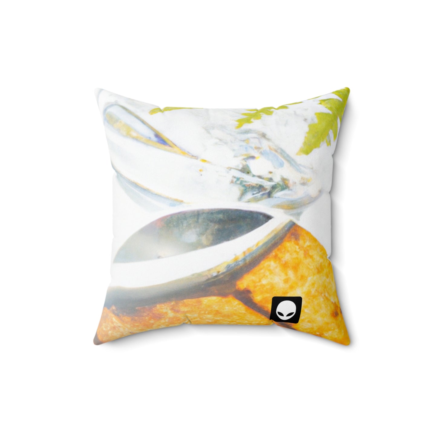 "El esplendor de la Tierra: un colorido collage de maravillas naturales" - The Alien Square Pillow