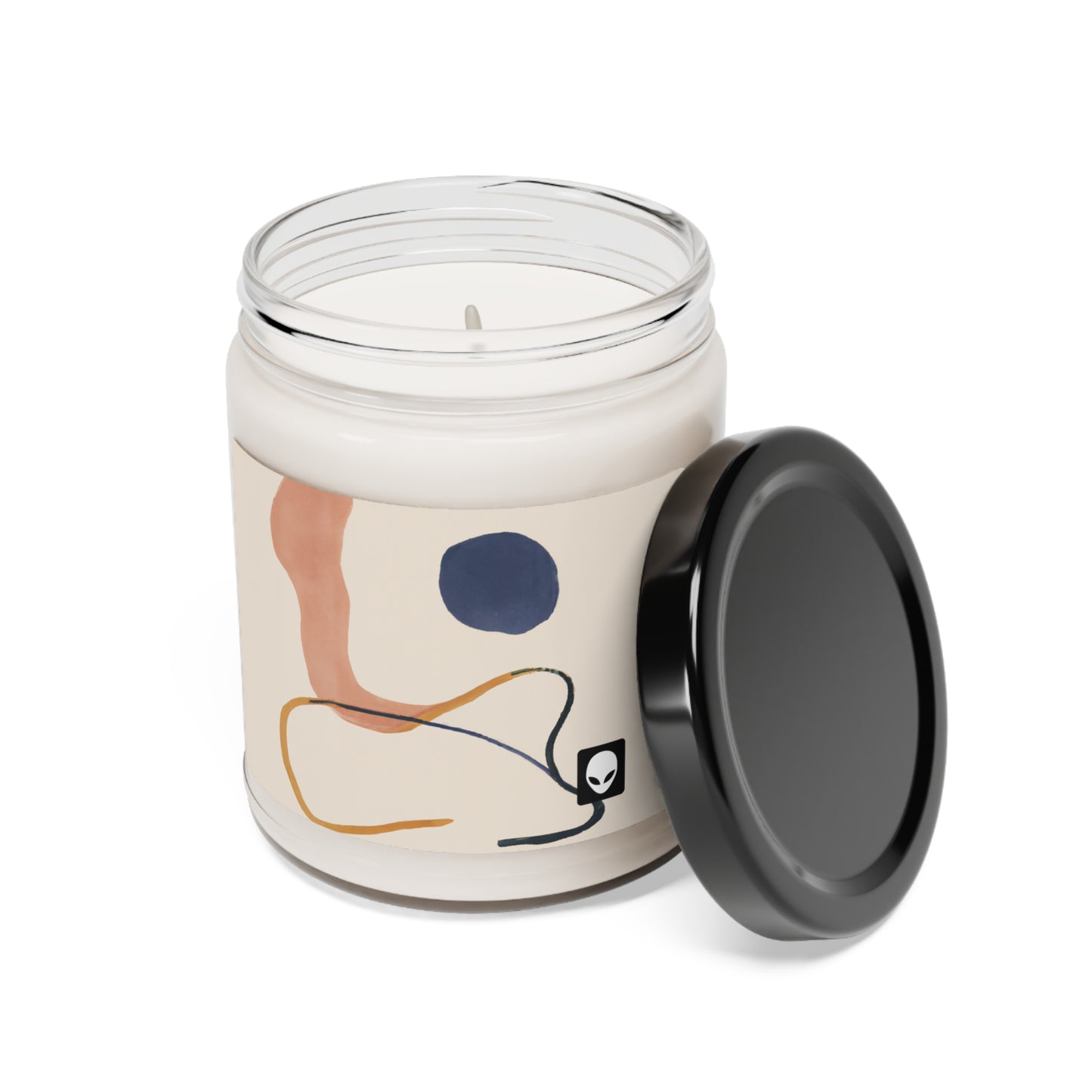 "Geometric Contrast: Exploring Color Through Geometry" - The Alien Eco-friendly Soy Candle