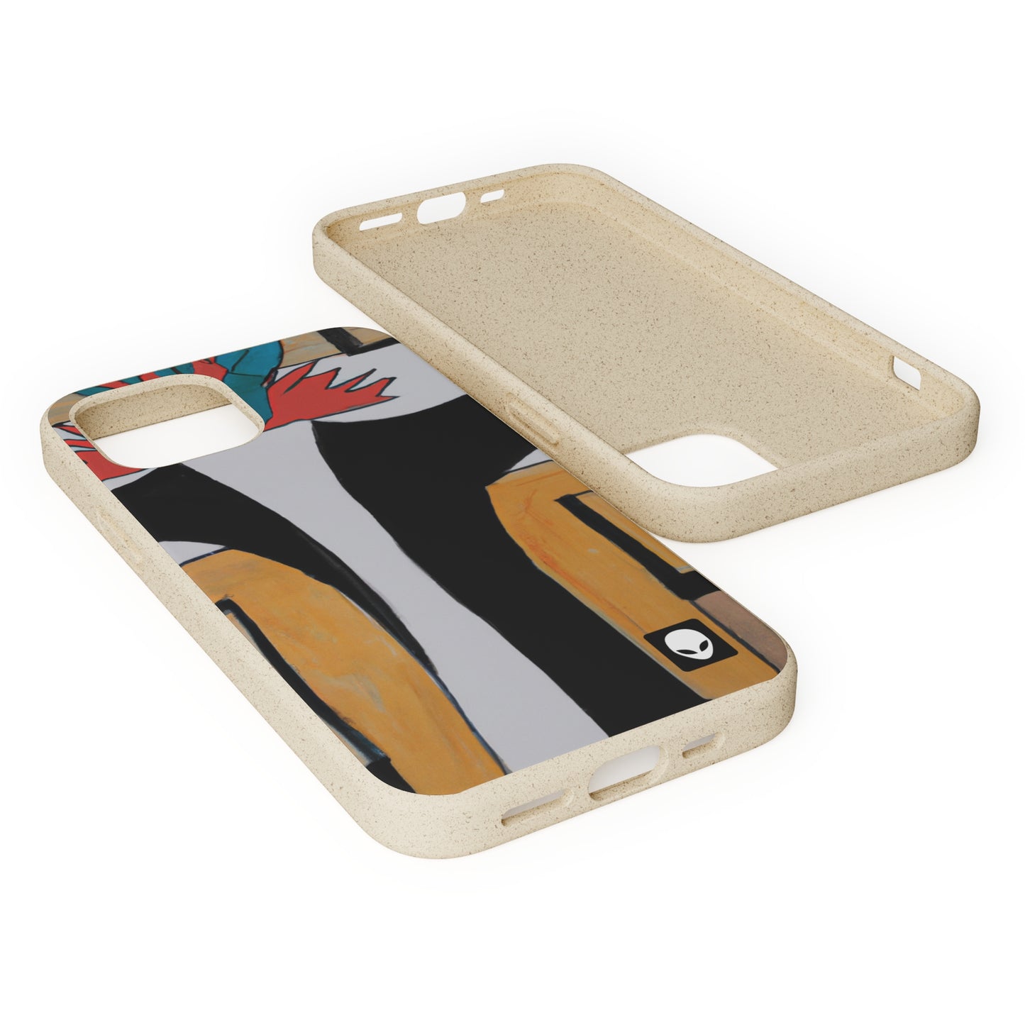 "Explorando el equilibrio y los patrones en el arte abstracto" - The Alien Eco-friendly Cases