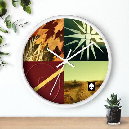 "Un reflejo de mi viaje: un collage de crecimiento y transformación" - The Alien Wall Clock