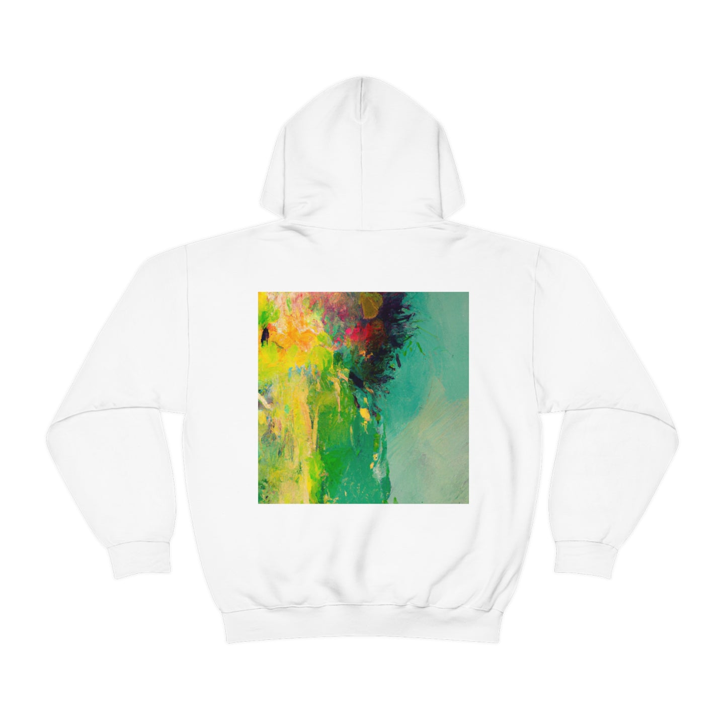 "Un día de verano perezoso: una oda abstracta" - La sudadera con capucha unisex Alien