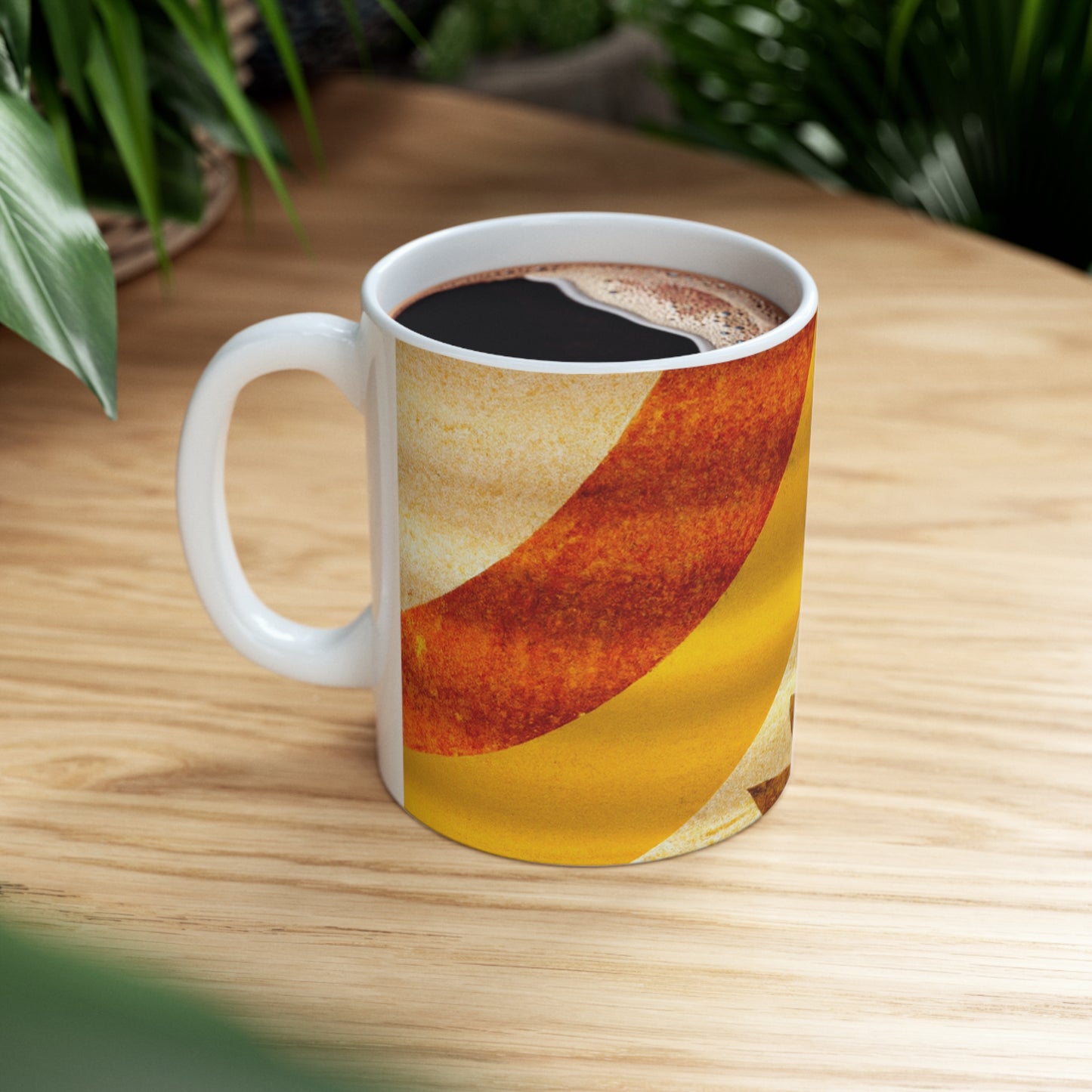 "Un mosaico natural: formas y colores de la tierra" - Taza de cerámica The Alien 11 oz