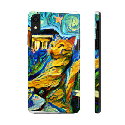 "A Cat Amongst the Celestial Tea Leaves" - The Alien Tough Phone Cases