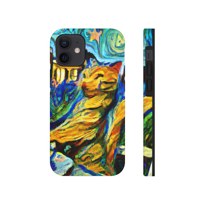 "Un gato entre las hojas de té celestiales" - The Alien Tough Phone Cases