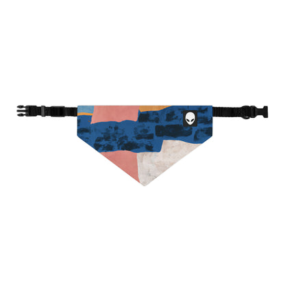 "Interacción de luces y sombras: un collage abstracto" - The Alien Pet Bandana Collar