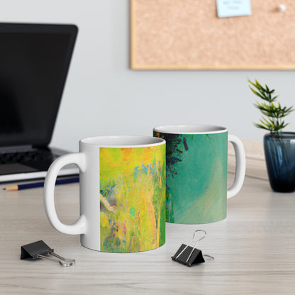 "A Lazy Summer's Day: An Abstract Ode" - The Alien Ceramic Mug 11 oz