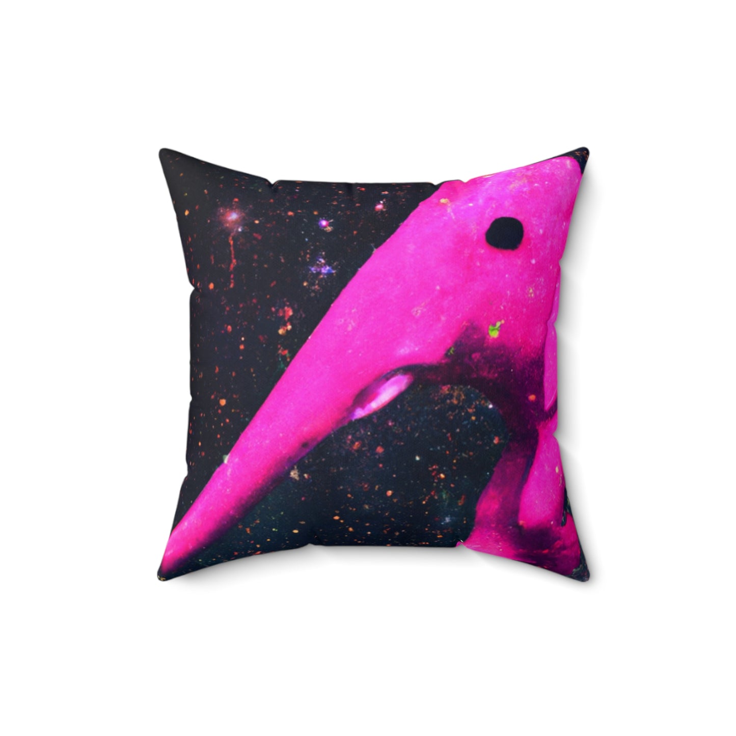 "Majestic Pinkelephant Exploration" - The Alien Square Pillow