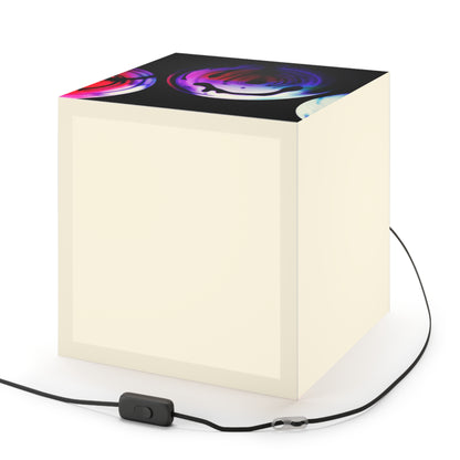 "Exploring Contrasts: A Colorful Dance of Luminance and Chromatic Aberration" - The Alien Light Cube Lamp