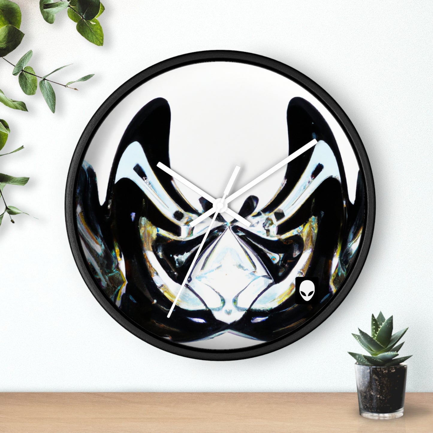 "Fusionando perspectivas: creando una representación visual dinámica" - The Alien Wall Clock