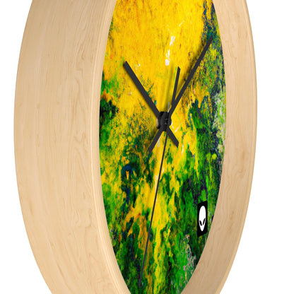 "Exploring Colorful Textures" - The Alien Wall Clock