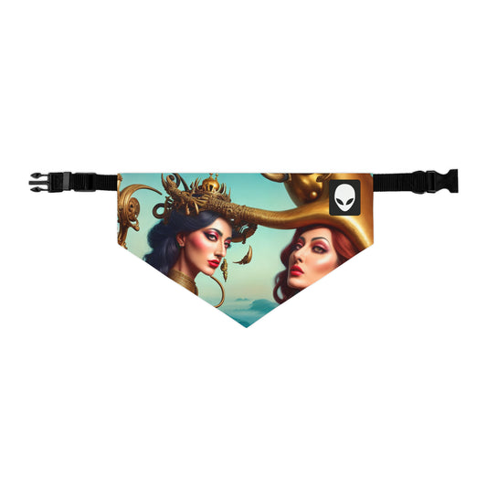 "Metaphorical Madness: An Exploration of Salvador Dali's Surreal Worlds" - The Alien Pet Bandana Collar