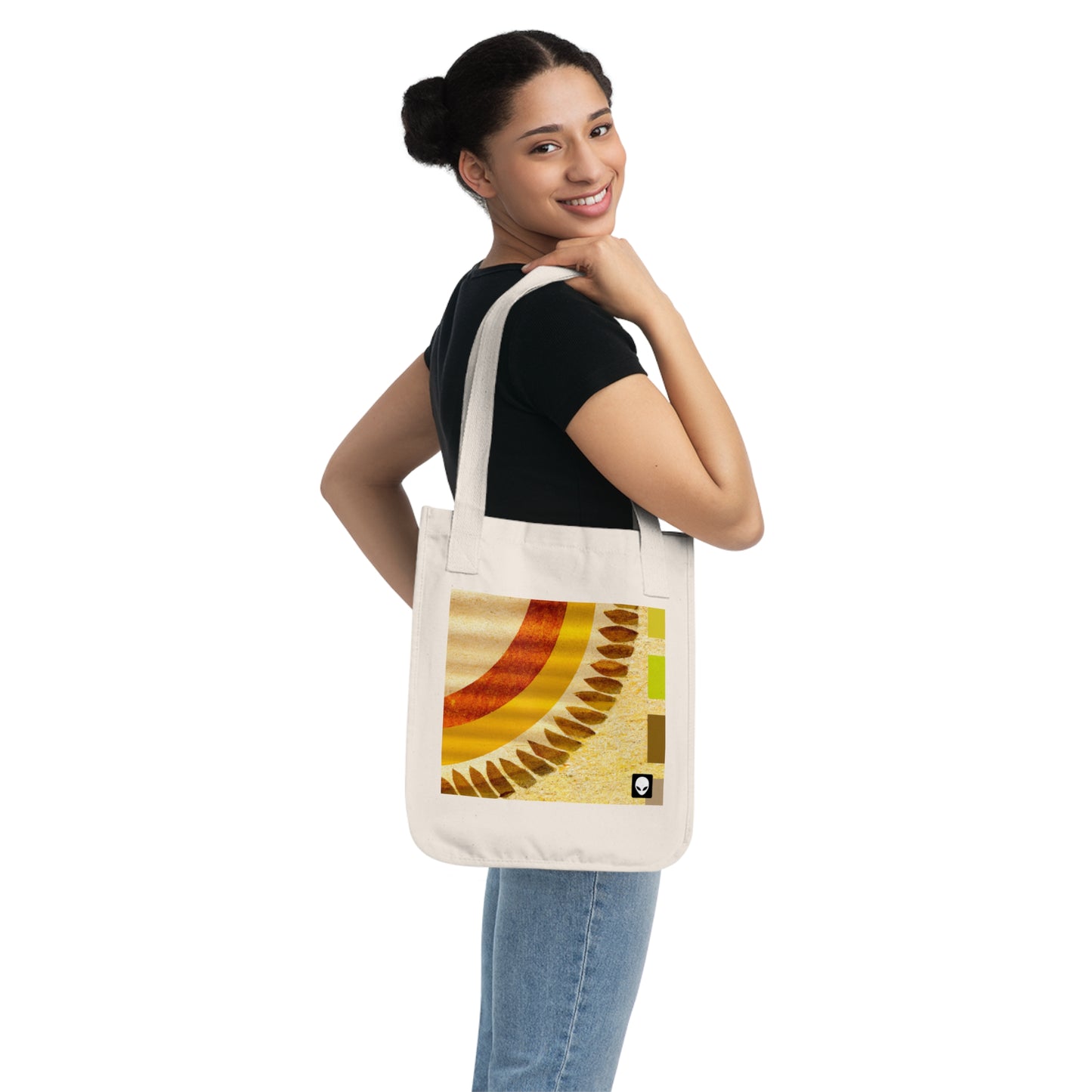 "A Natural Mosaic: Shapes and Colors from the Earth" - The Alien Eco-friendly Tote Bag