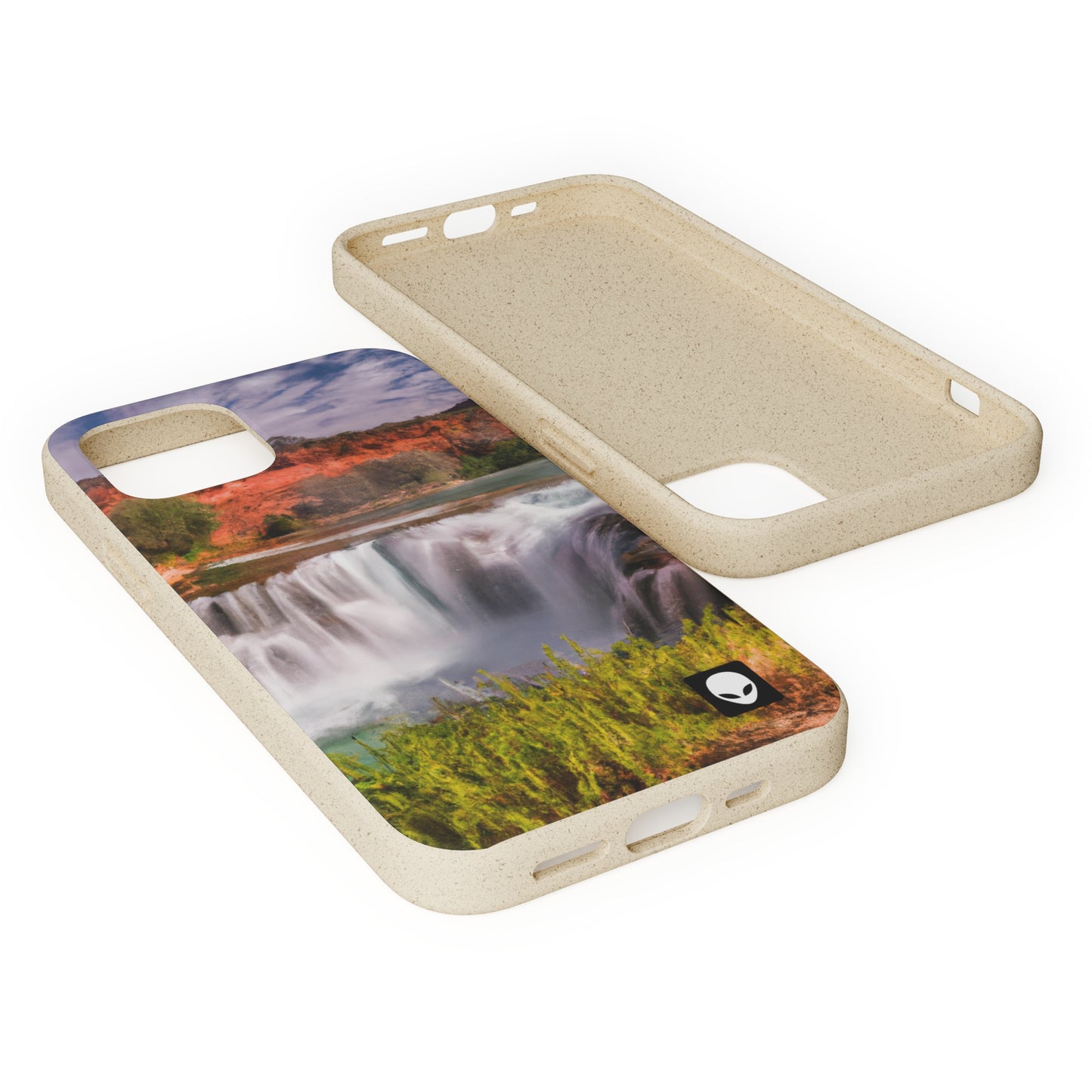 "Capturing Nature's Beauty: Crafting an Iconic Landscape in Vibrant Art" - The Alien Eco-friendly Cases