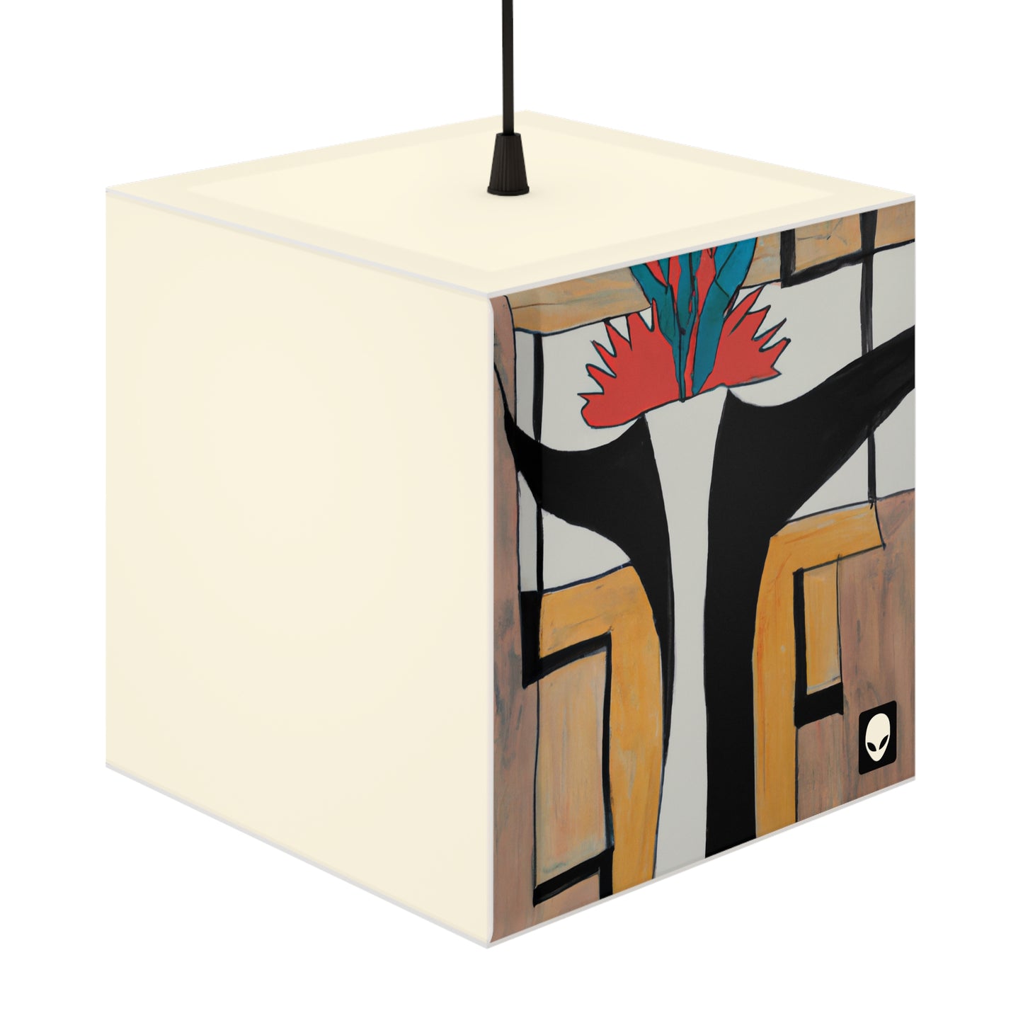 "Exploring Balance and Pattern in Abstract Art" - The Alien Light Cube Lamp