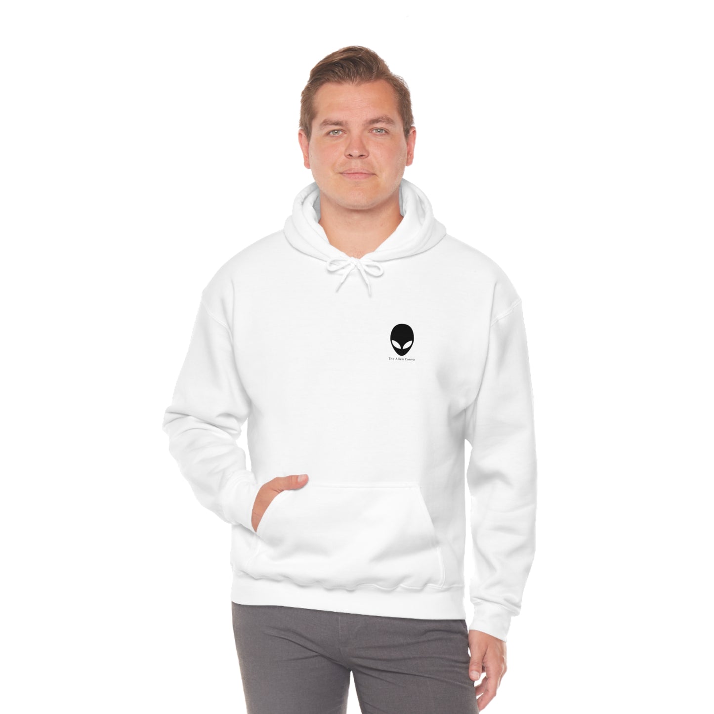 "A Breezy Skyscape: A Combination of Tradition and Modernity" - The Alien Unisex Hoodie