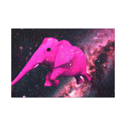 "Exploración majestuosa del elefante rosa" - The Alien Canva