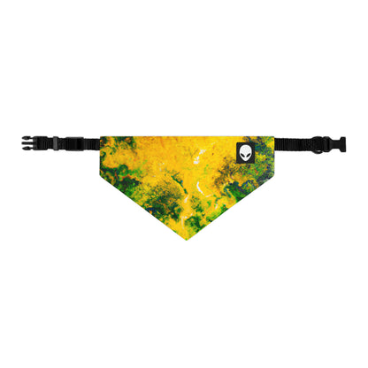 "Exploring Colorful Textures" - The Alien Pet Bandana Collar