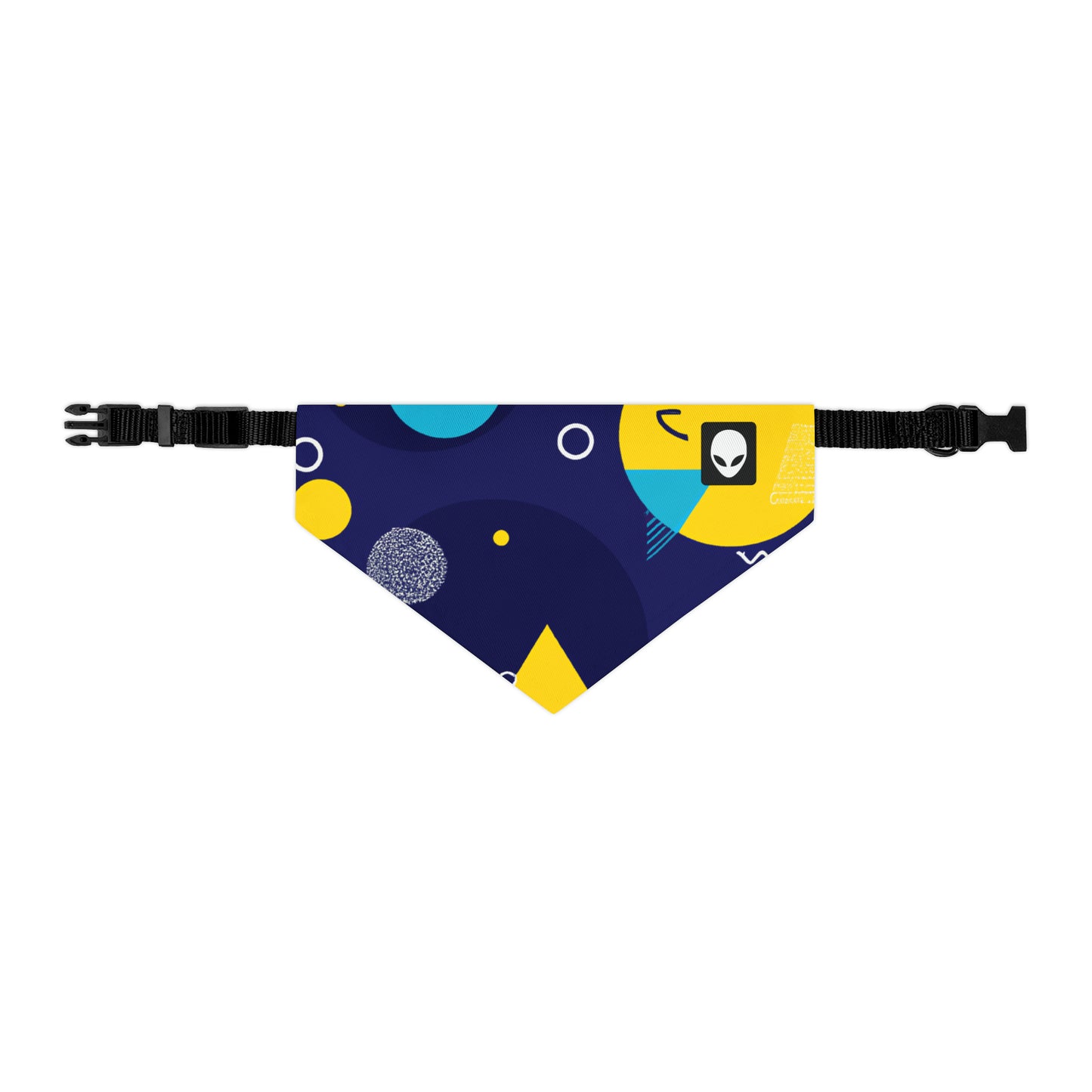 "Geometric Fusion: Bringing Your Vision to Colorful Life" - The Alien Pet Bandana Collar