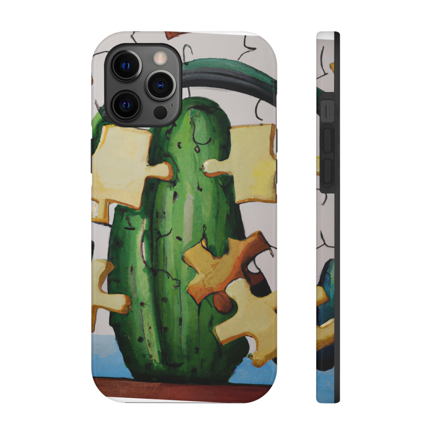 "Cactified Puzzle Time" - The Alien Tough Phone Cases