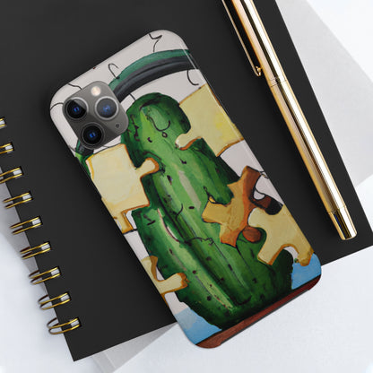 "Cactified Puzzle Time" - The Alien Tough Phone Cases