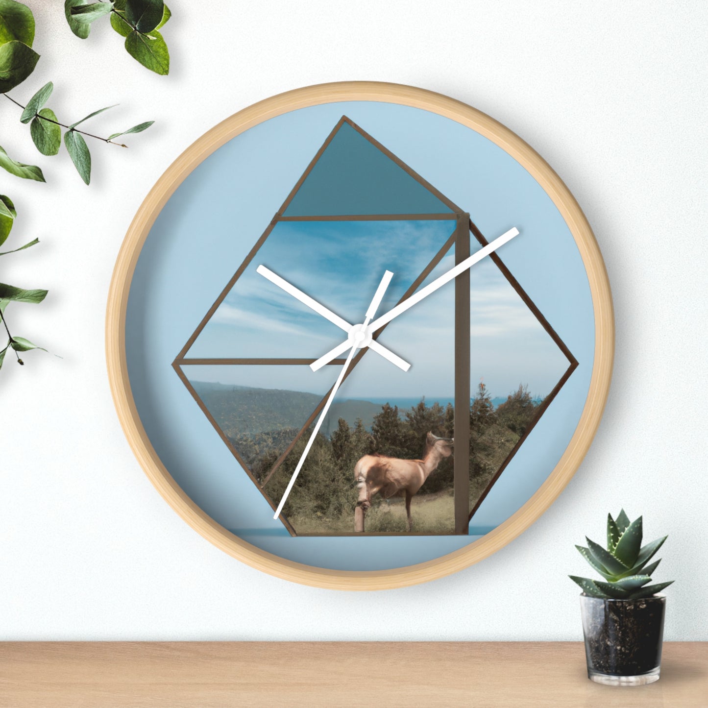 "Dreamscapes: An Everyday Art Collage" - The Alien Wall Clock