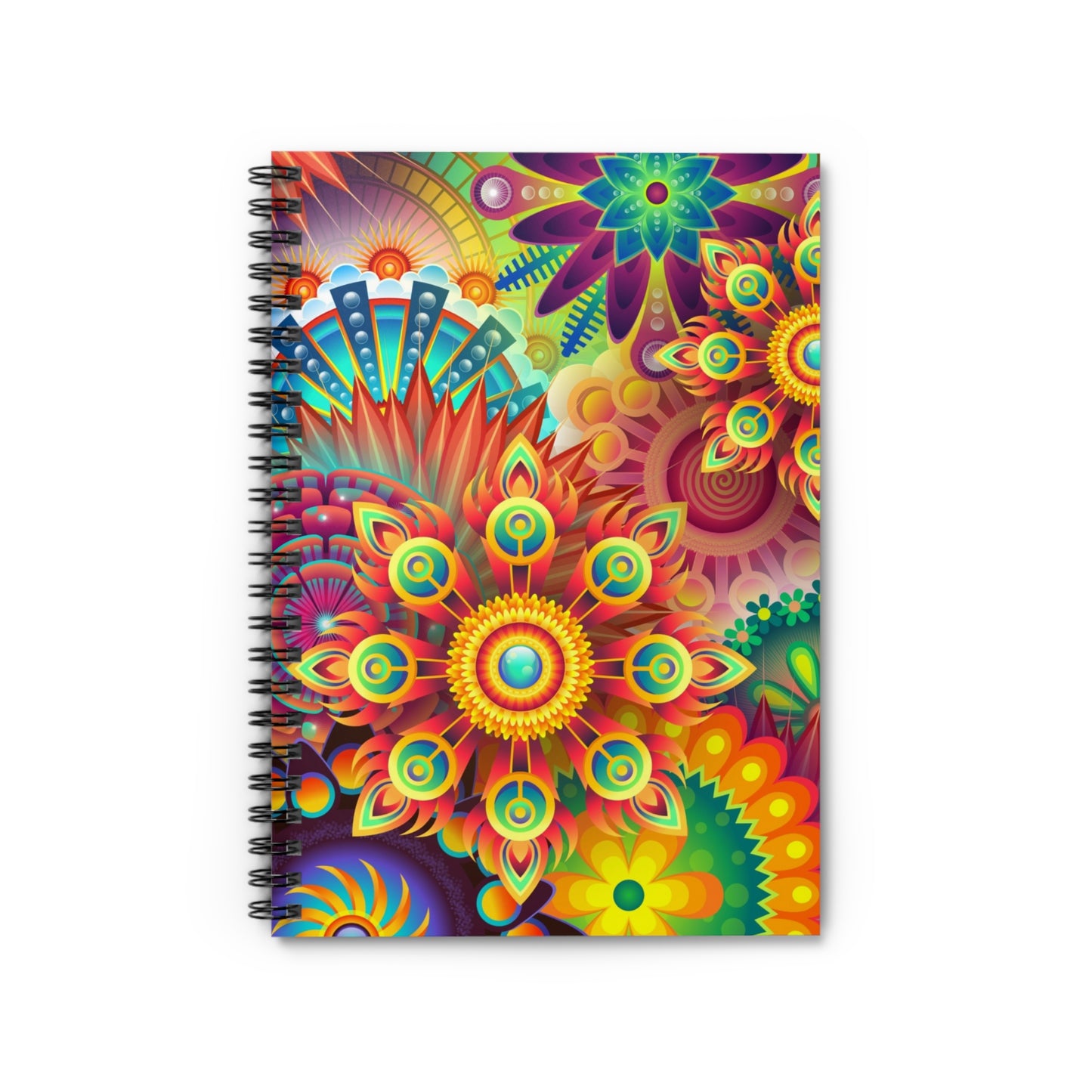 The First Trippy Space - The Alien Spiral Notebook (Ruled Line)