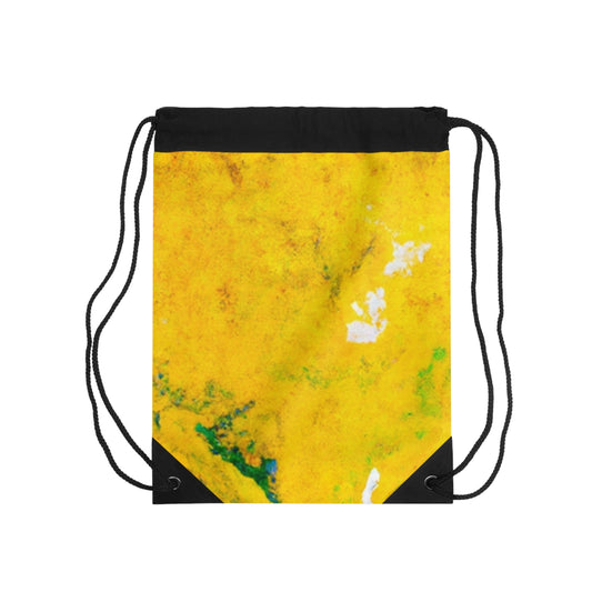 "Exploring Colorful Textures"- The Alien Drawstring Bag