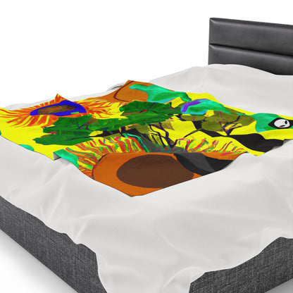 "Collision of Nature's Beauty" - The Alien Velveteen Plush Blanket