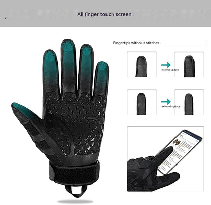 Outdoor Bergsteigen Anti-Rutsch-Motorrad-Vollfinger-Handschuhe Touchscreen