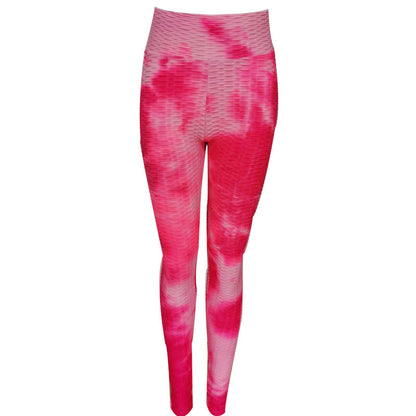 Leggings de yoga con efecto tie-dye en jacquard